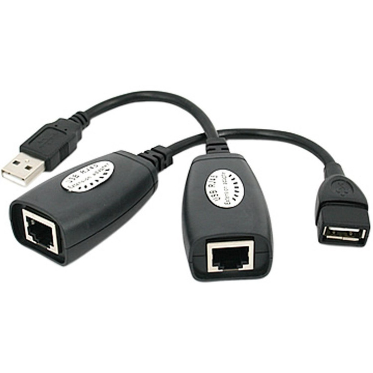 افزایش دهنده USB با کابل شبکه