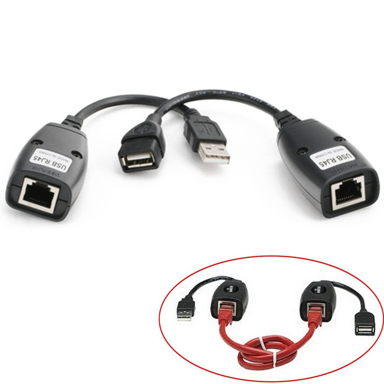 افزایش دهنده USB با کابل شبکه