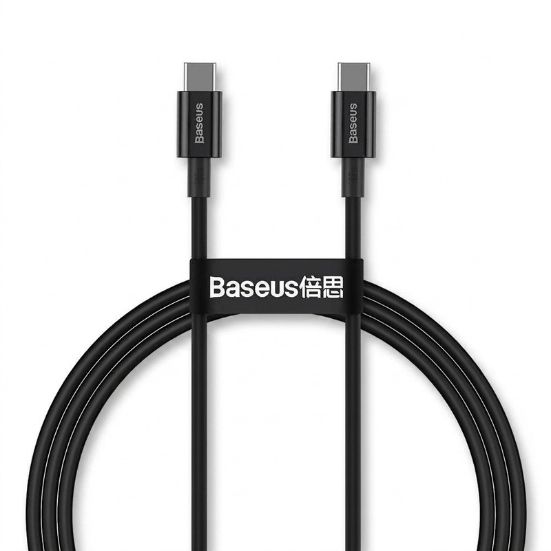 کابل USB-C به USB-C باسئوس مدل Superior-100W طول 1 متر