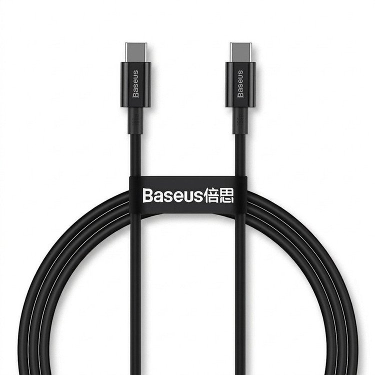 کابل USB-C به USB-C باسئوس مدل Superior-100W طول 1 متر