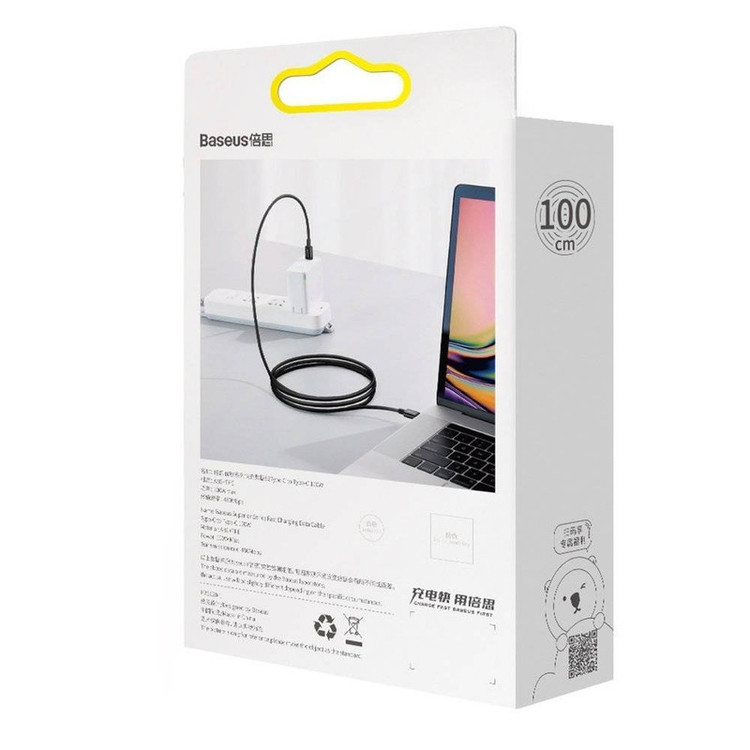 کابل USB-C به USB-C باسئوس مدل Superior-100W طول 1 متر