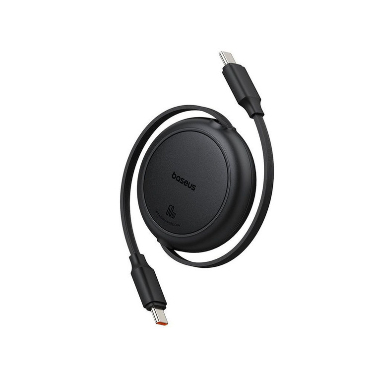 کابل تبدیل USB-C به USB-C بیسوس مدل Free2Pull Mini 60W طول 1 متر